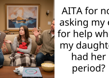 AITA for not asking my ex for help when my daughter had her period?