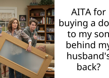 AITA for buying a door to my son behind my husband’s back?