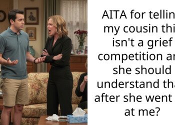 AITA for telling my cousin this isn’t a grief compet*tion and she should understand that, after she went off at me?