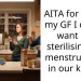 AITA for telling my GF I do not want her sterilising her menstrual cup in our kettle?