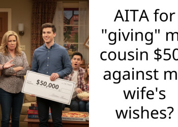 AITA for “giving” my cousin $50k against my wife’s wishes?