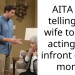 AITA for telling my wife to stop acting out infront of my mom?