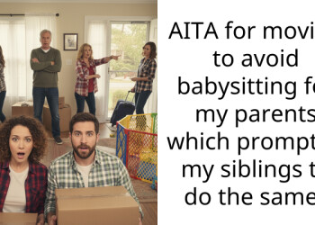 AITA for moving to avoid babysitting for my parents which prompted my siblings to do the same?