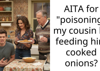 AITA for “poisoning” my cousin by feeding him cooked onions?