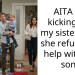 AITA for kicking out my sister after she refused to help with my son?