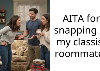 AITA for snapping at my cla*sist roommate?