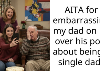 AITA for embarra*sing my dad on FB over his post about being a single dad?
