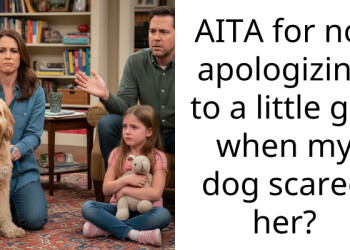 AITA for not apologizing to a little girl when my dog scared her?