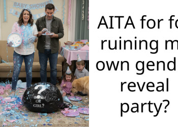 AITA for for ruining my own gender reveal party?