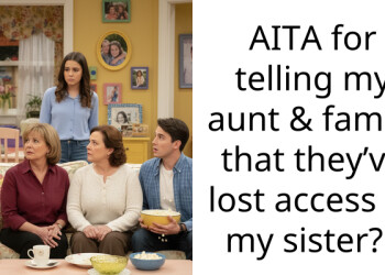 AITA for telling my aunt & family that they’ve lost access to my sister?