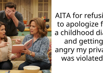 AITA for refusing to apologize for a childhood diary and getting angry my privacy was v***ated?