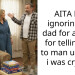 AITA For ignoring my dad for a week for telling me to man up after i was crying?