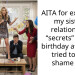 AITA for exposing my sisters relationship “secrets” at her birthday after she tried to s**t shame me?