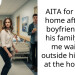 AITA for going home after my boyfriend and his family kept me waiting outside his room at the hospital?