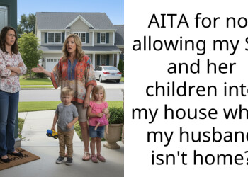 AITA for not allowing my SIL and her children into my house when my husband isn’t home?