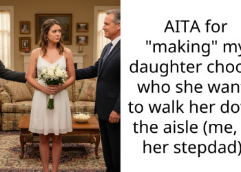 AITA for “making” my daughter choose who she wants to walk her down the aisle (me, or her stepdad)?