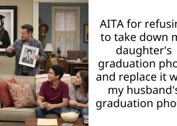 AITA for refusing to take down my daughter’s graduation photo and replace it with my husband’s graduation photo?