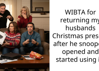 WIBTA for returning my husbands Christmas present after he snooped, opened and started using it?