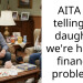 AITA for telling my daughter we’re having financial problems?