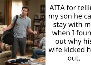 AITA for telling my son he can’t stay with me when I found out why his wife kicked him out.