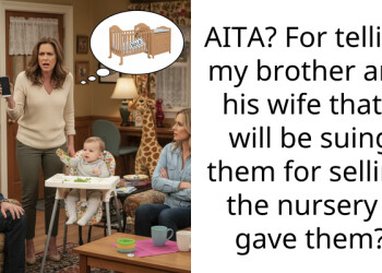 AITA? For telling my brother and his wife that I will be suing them for selling the nursery I gave them?