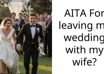 AITA For leaving my wedding with my wife?