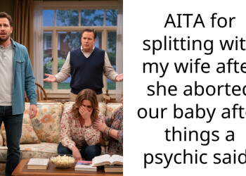 AITA for splitting with my wife after she aborted our baby after things a psychic said?