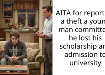 AITA for reporting a theft a young man committed, he lost his scholarship and admission to university