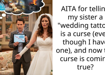 AITA for telling my sister a “wedding tattoo” is a curse (even though I have one), and now the curse is coming true?