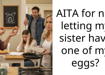 AITA for not letting my sister have one of my eggs?