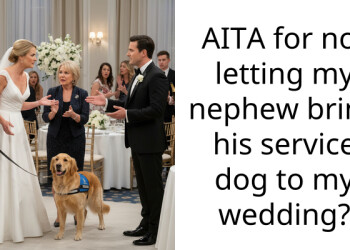 AITA for not letting my nephew bring his service dog to my wedding?