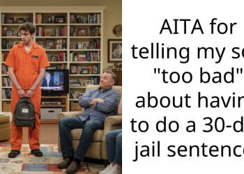 AITA for telling my son “too bad” about having to do a 30-day jail sentence?
