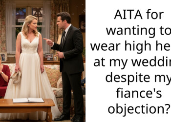 AITA for wanting to wear high heels at my wedding despite my fiance’s objection?