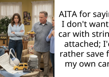 AITA for saying I don’t want a car with strings attached; I’d rather save for my own car.