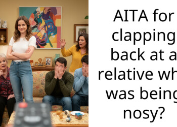 AITA for clapping back at a relative who was being nosy?