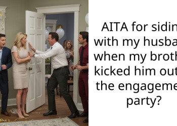AITA for siding with my husband when my brother kicked him out of the engagement party?
