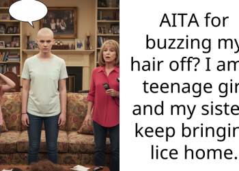 AITA for buzzing my hair off? I am a teenage girl and my sisters keep bringing lice home.