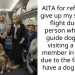AITA for refusing to give up my seat on a flight due to a person who has a guide dog and is visiting a family member in hospital due to the fact that I have a dog allergy?