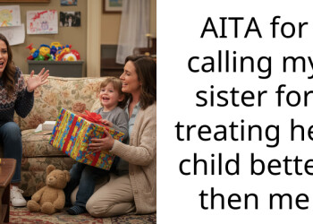 AITA for calling my sister for treating her child better then me