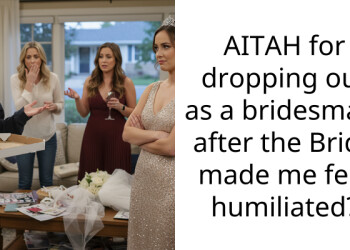 AITAH for dropping out as a bridesmaid after the Bride made me feel humiliated?