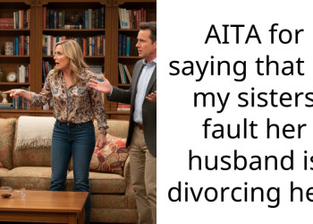 AITA for saying that its my sisters fault her husband is divorcing her?