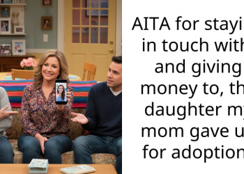 AITA for staying in touch with, and giving money to, the daughter my mom gave up for adoption?