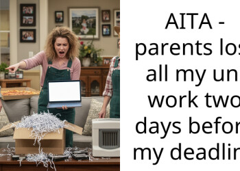 AITA – parents lost all my uni work two days before my deadline