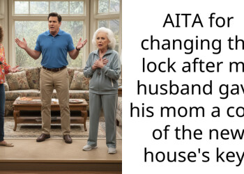 AITA for changing the lock after my husband gave his mom a copy of the new house’s key?