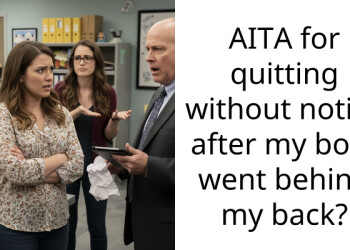 AITA for quitting without notice after my boss went behind my back?