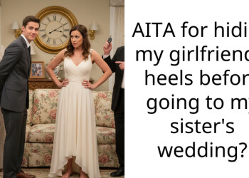 AITA for hiding my girlfriend’s heels before going to my sister’s wedding?