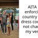 AITA for enforcing a country club’s dress code and not changing my venue?