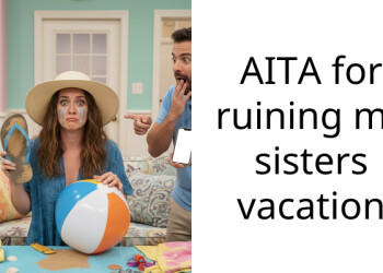 AITA for ruining my sisters vacation