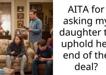 AITA for asking my daughter to uphold her end of the deal?