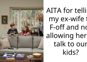 AITA for telling my ex-wife to F-off and not allowing her to talk to our kids?